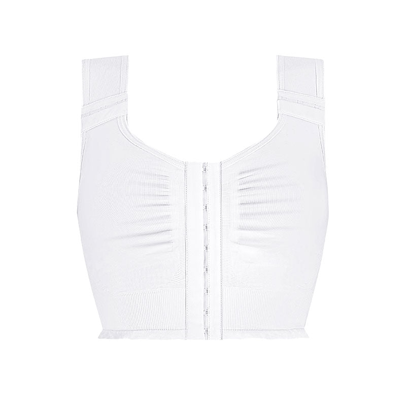 Lymph Flow Long Front Closure Soft Mastectomy Bra