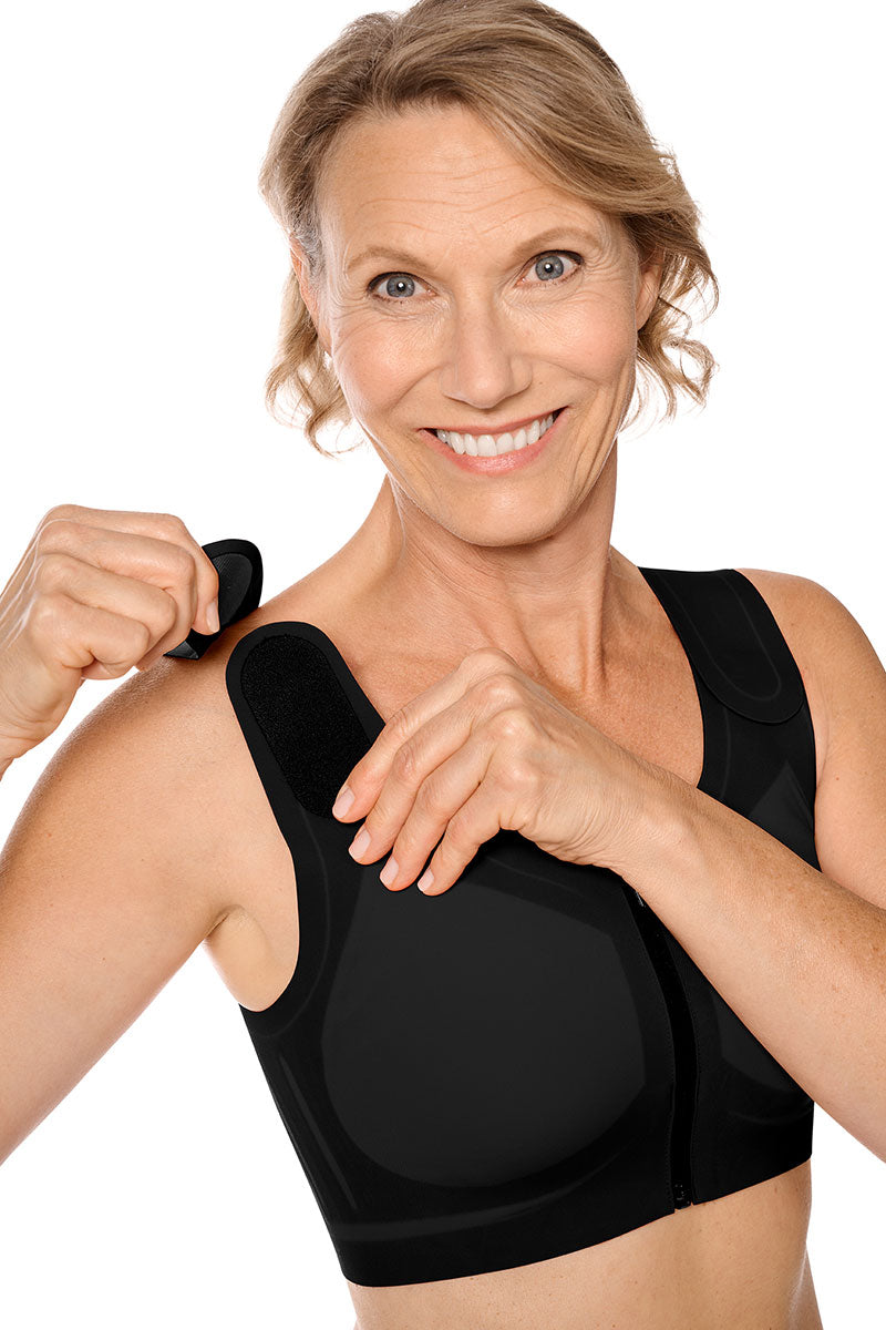 Lymph Flow Front Closure Soft Mastectomy Bra