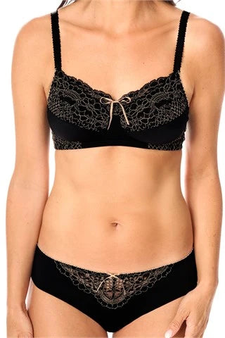 Alina SC Mastectomy Bra - Black/Sand