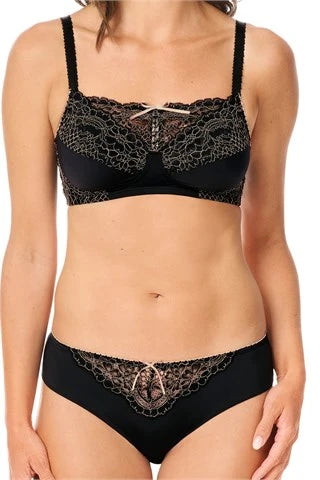 Alina SC Mastectomy Bra - Black/Sand