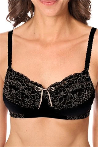 Alina SC Mastectomy Bra - Black/Sand