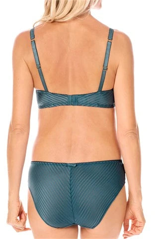 Karolina SC Mastectomy Bra - Dark Teal/Sand
