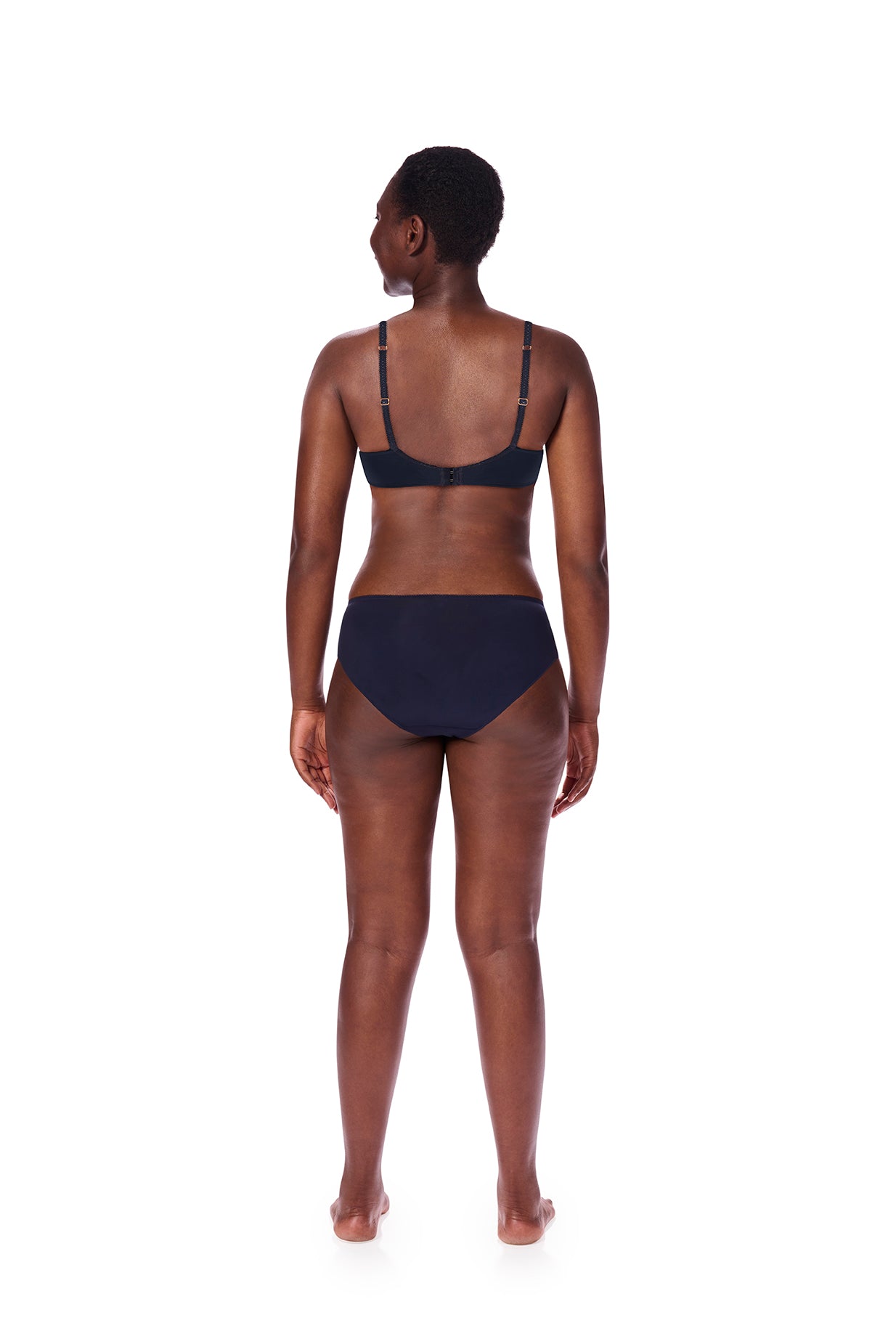 Kyra Underwired Bra - Dark Blue/Sand