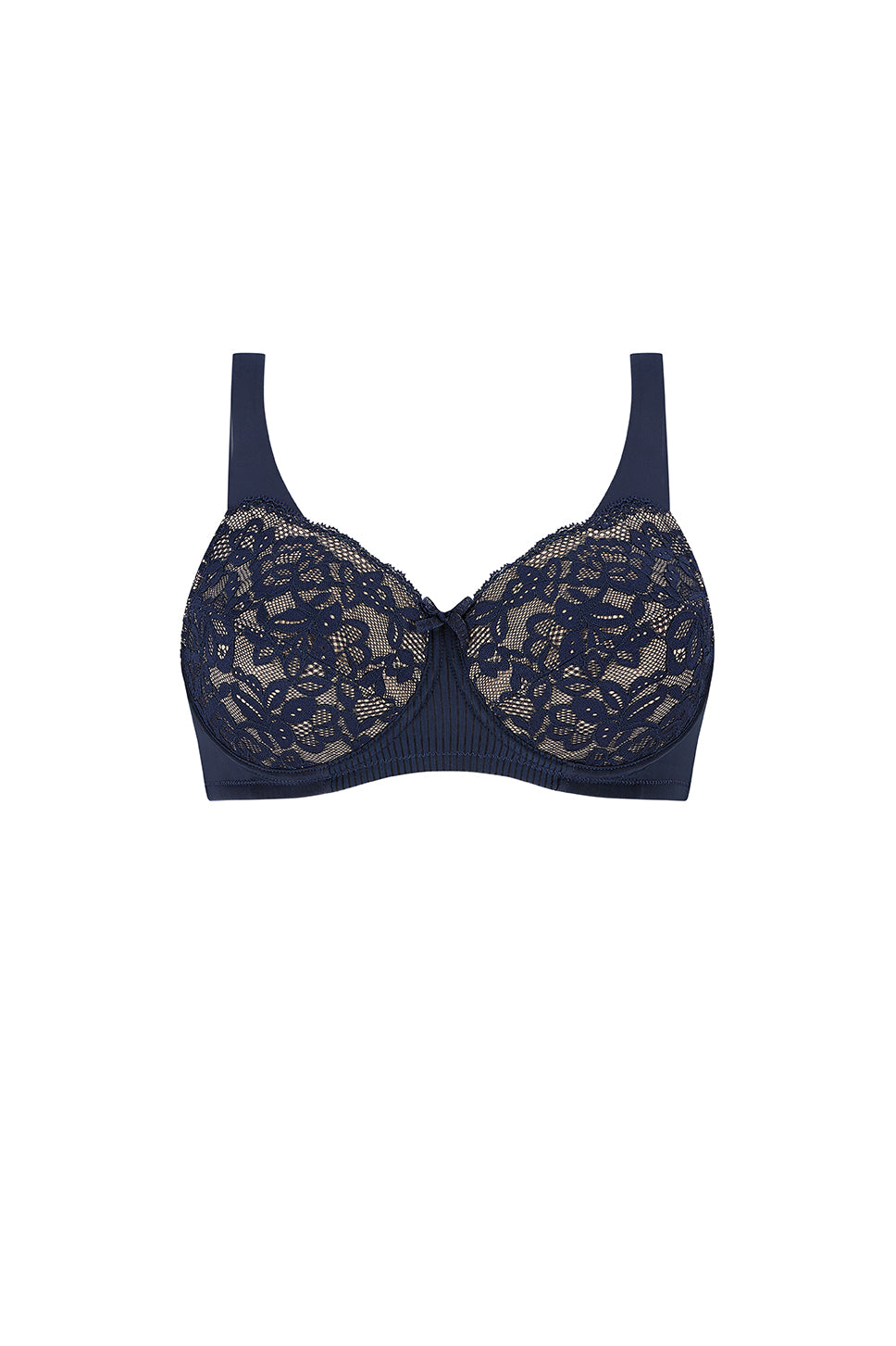 Kyra Underwired Bra - Dark Blue/Sand