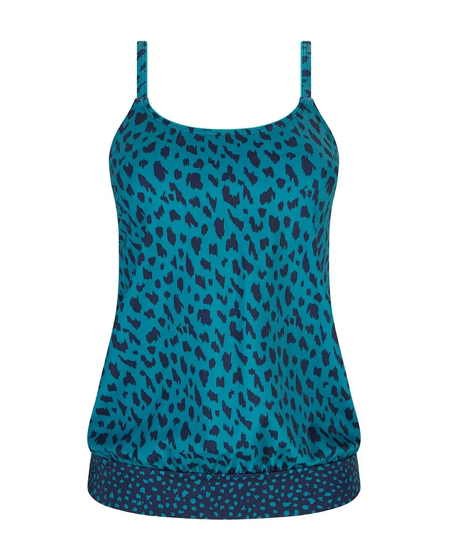 Manila High Waisted Swim Bottom - Teal