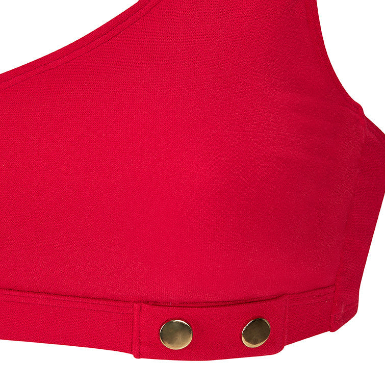 Chile Non-Wired Swim Top - Red