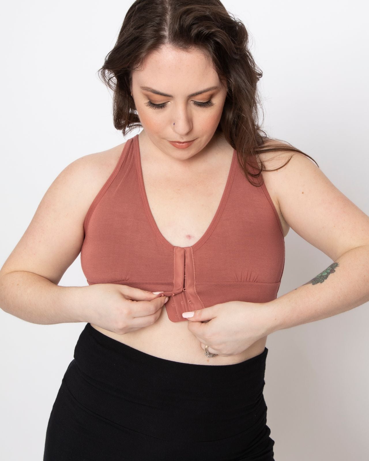 Rora Pocketed Front Closure Mastectomy Bra