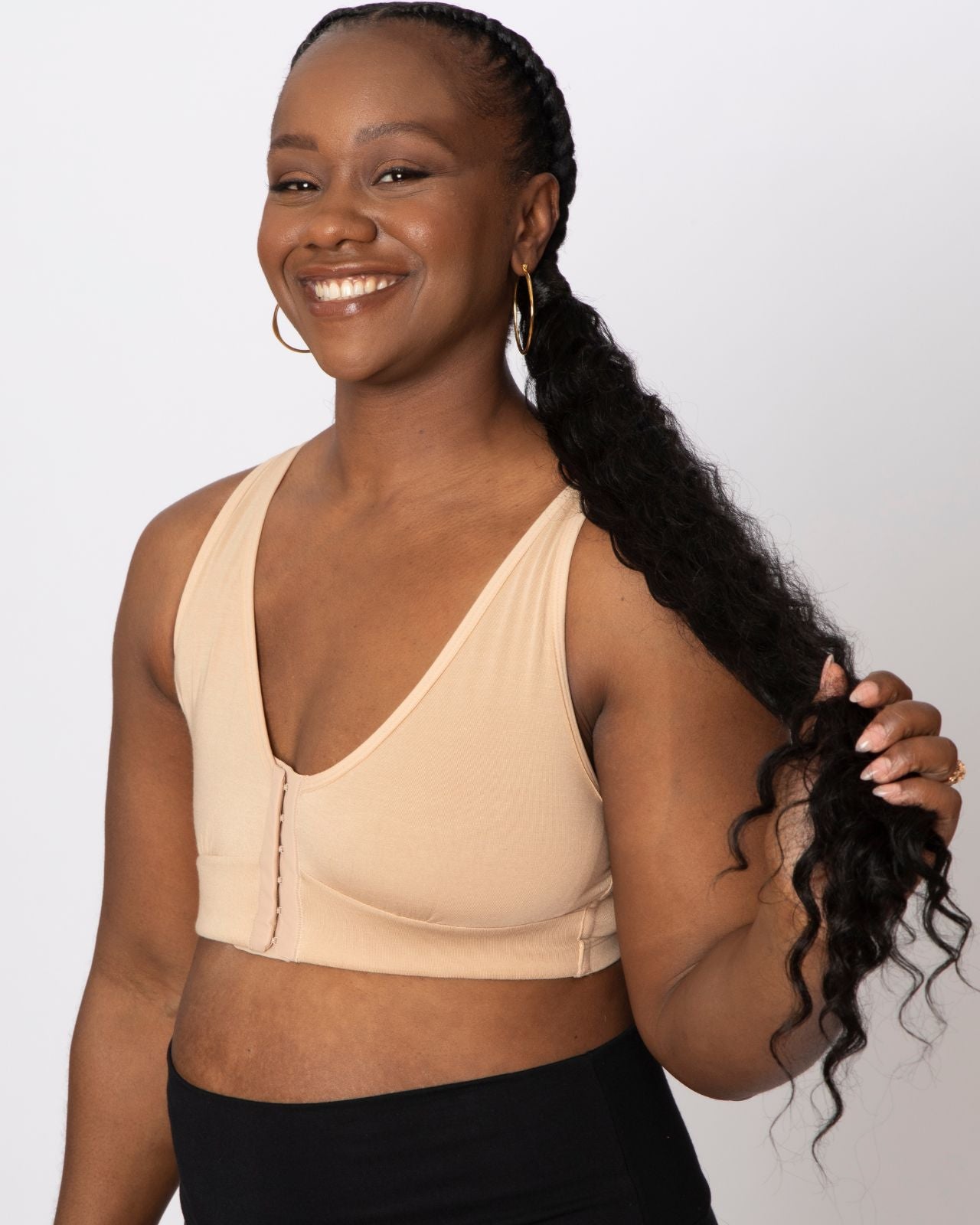 Rora Pocketed Front Closure Mastectomy Bra