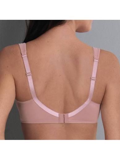 'Twin Soft' Underwired Soft-Cup Bra - Rosewood