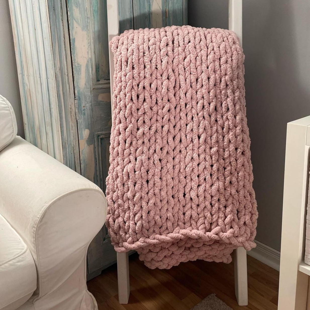 Handmade Chunky Knit Blanket