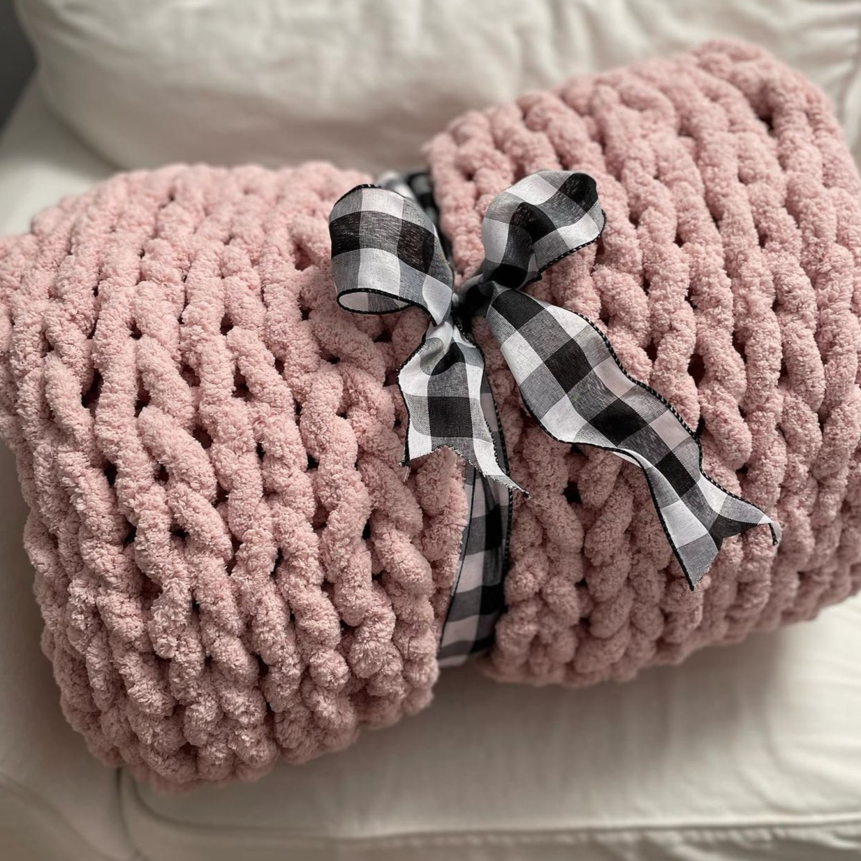 Handmade Chunky Knit Blanket