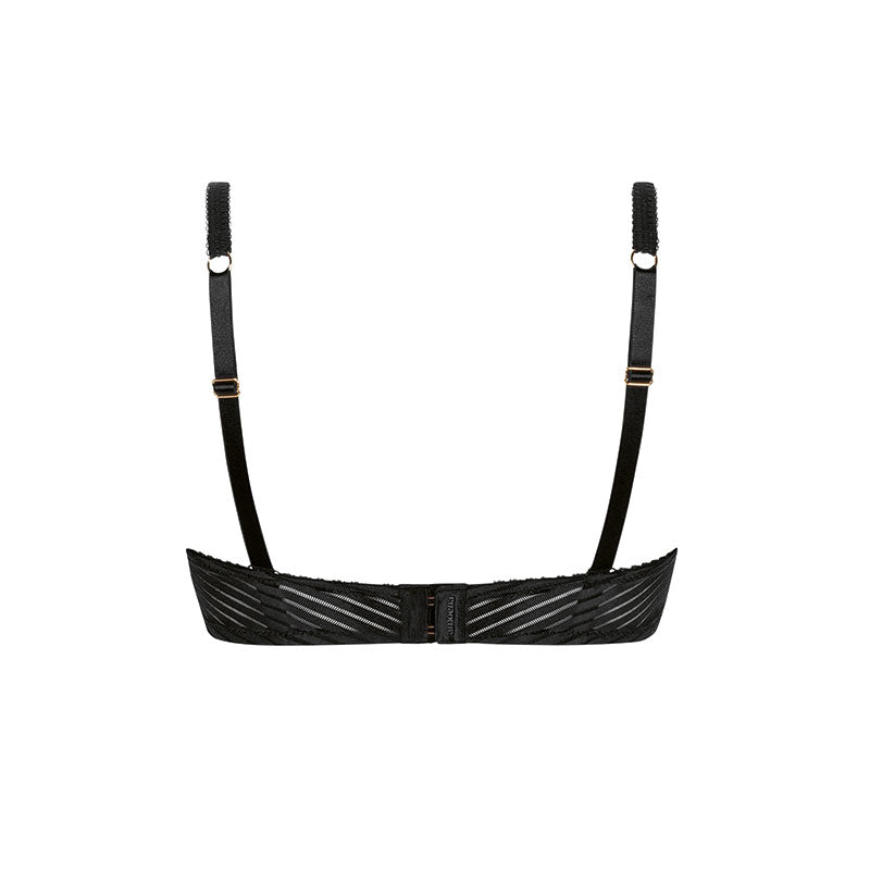 Karolina Padded Mastectomy Bra - Black/Sand
