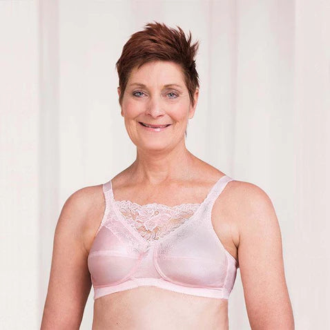 Jessica Camisole Mastectomy Bra - Powder Pink