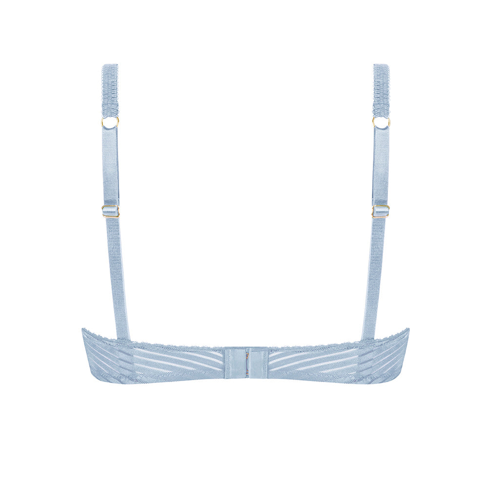 Karolina Padded Mastectomy Bra - Light Blue/Sand