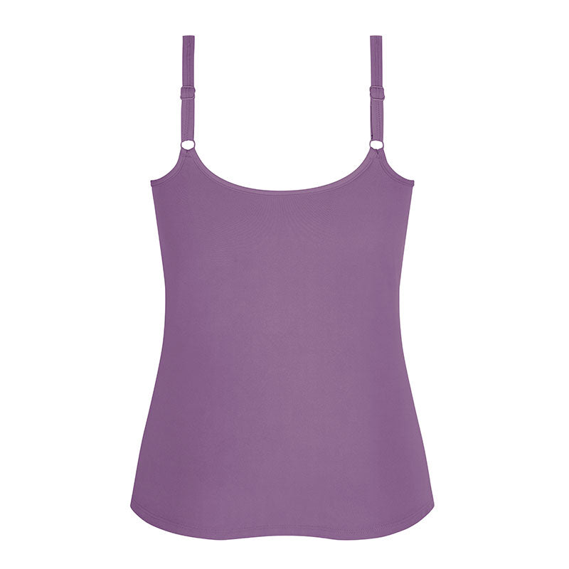 Valletta Built-in Mastectomy Top - Peach and Violet