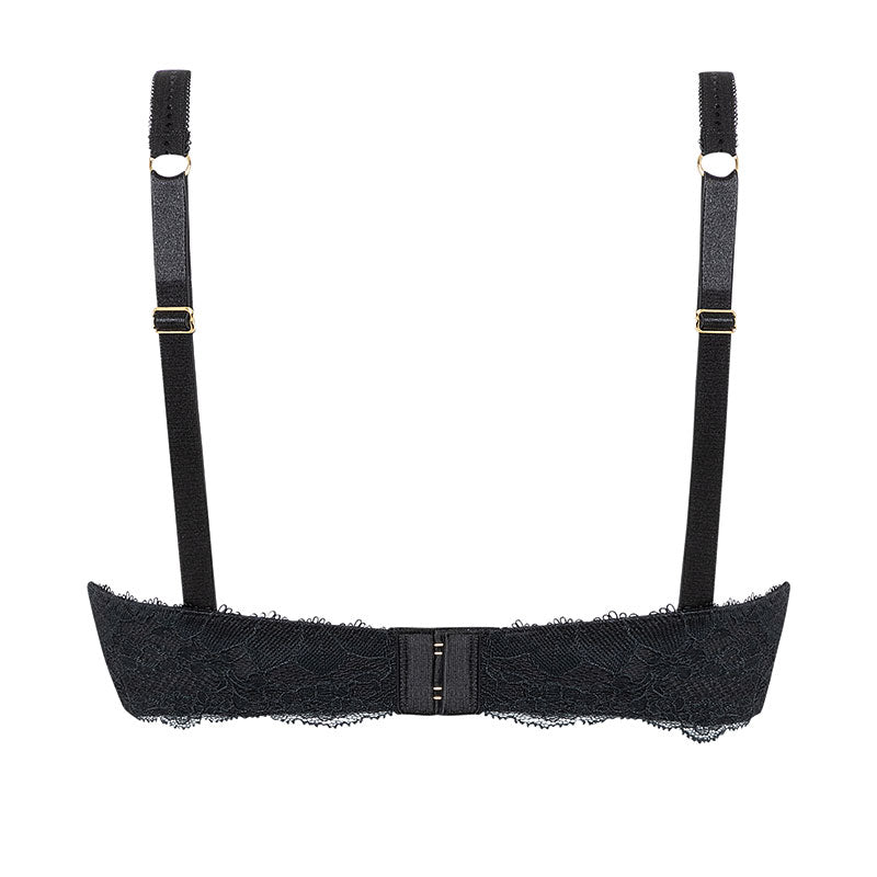 Aurelie Padded Wire-Free Mastectomy Bra - Black