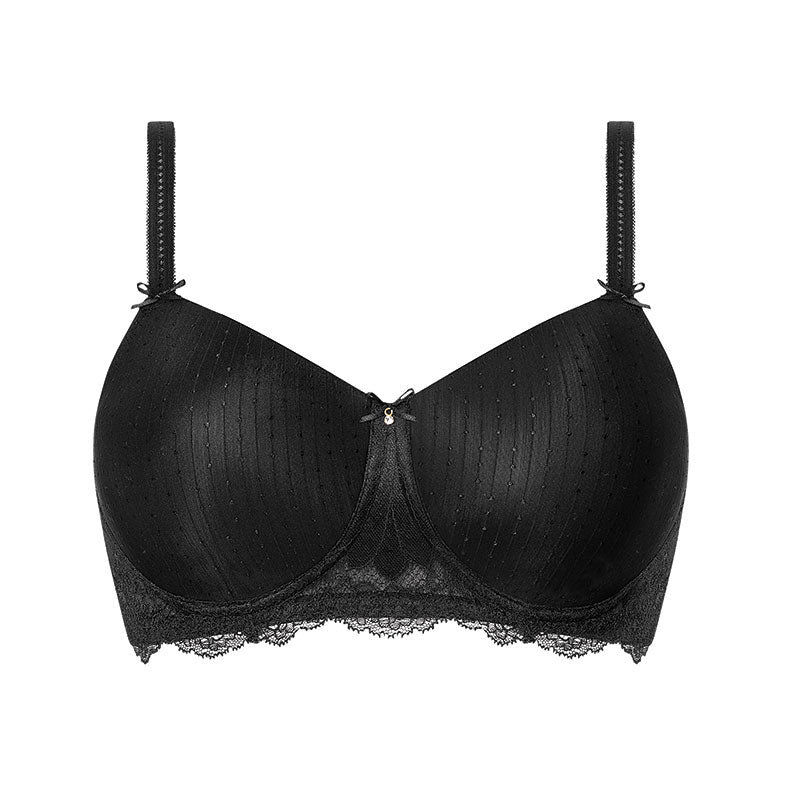 Aurelie Padded Wire-Free Mastectomy Bra - Black