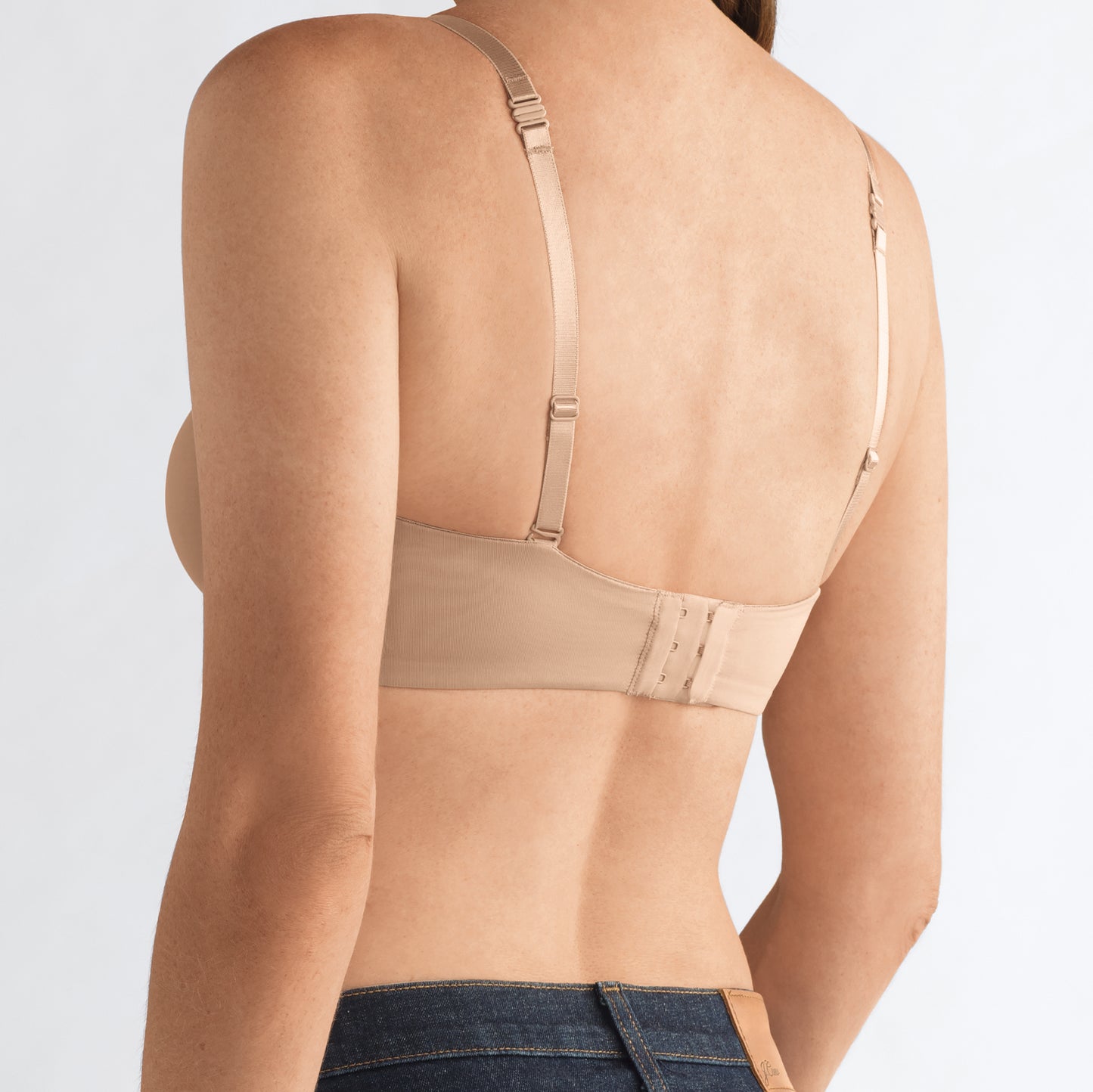Barbara Strapless Molded Cup Mastectomy Bra - Nude