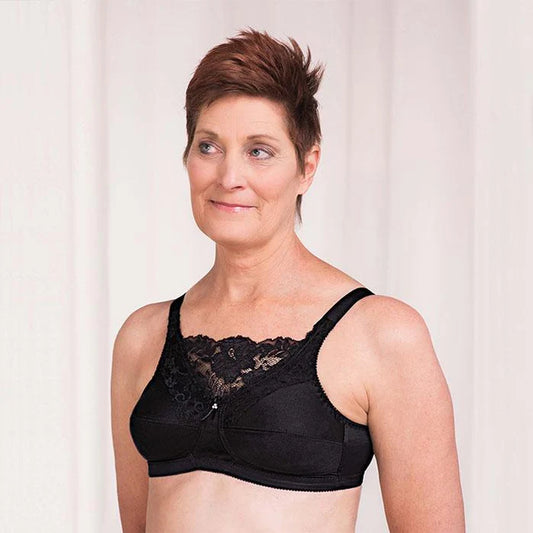 Jessica Camisole Mastectomy Bra - Black