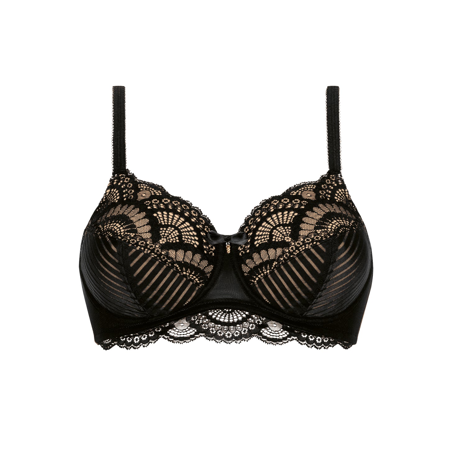 Karolina Soft Cup Wired Mastectomy Bra - Black/Sand