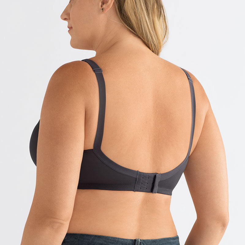 Mara Padded Wire-free Mastectomy Bra - Dark Grey