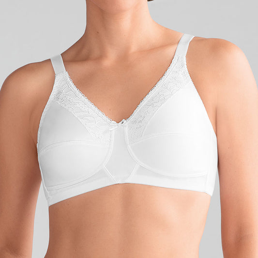 Nancy Wire-Free Mastectomy Bra - White