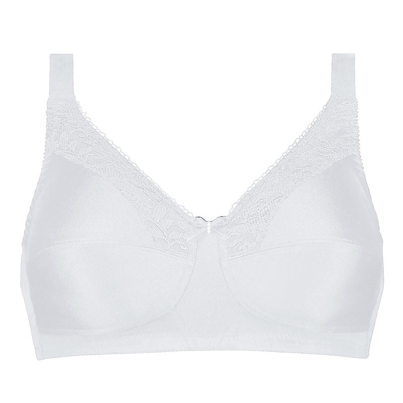 Nancy Wire-Free Mastectomy Bra - White