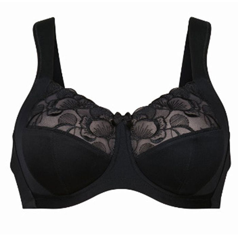 Lucia Mastectomy Bra - Black