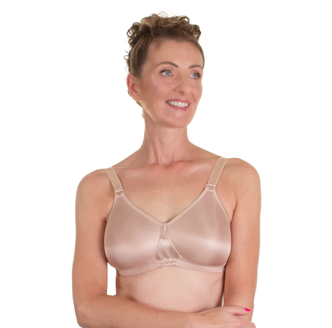 Audrey Wired Soft Cup Mastectomy Bra - White – Pink Ribbon Boutique