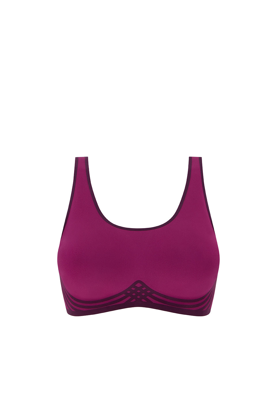 Clarissa SB Soft Mastectomy Bra - Magenta/Multi