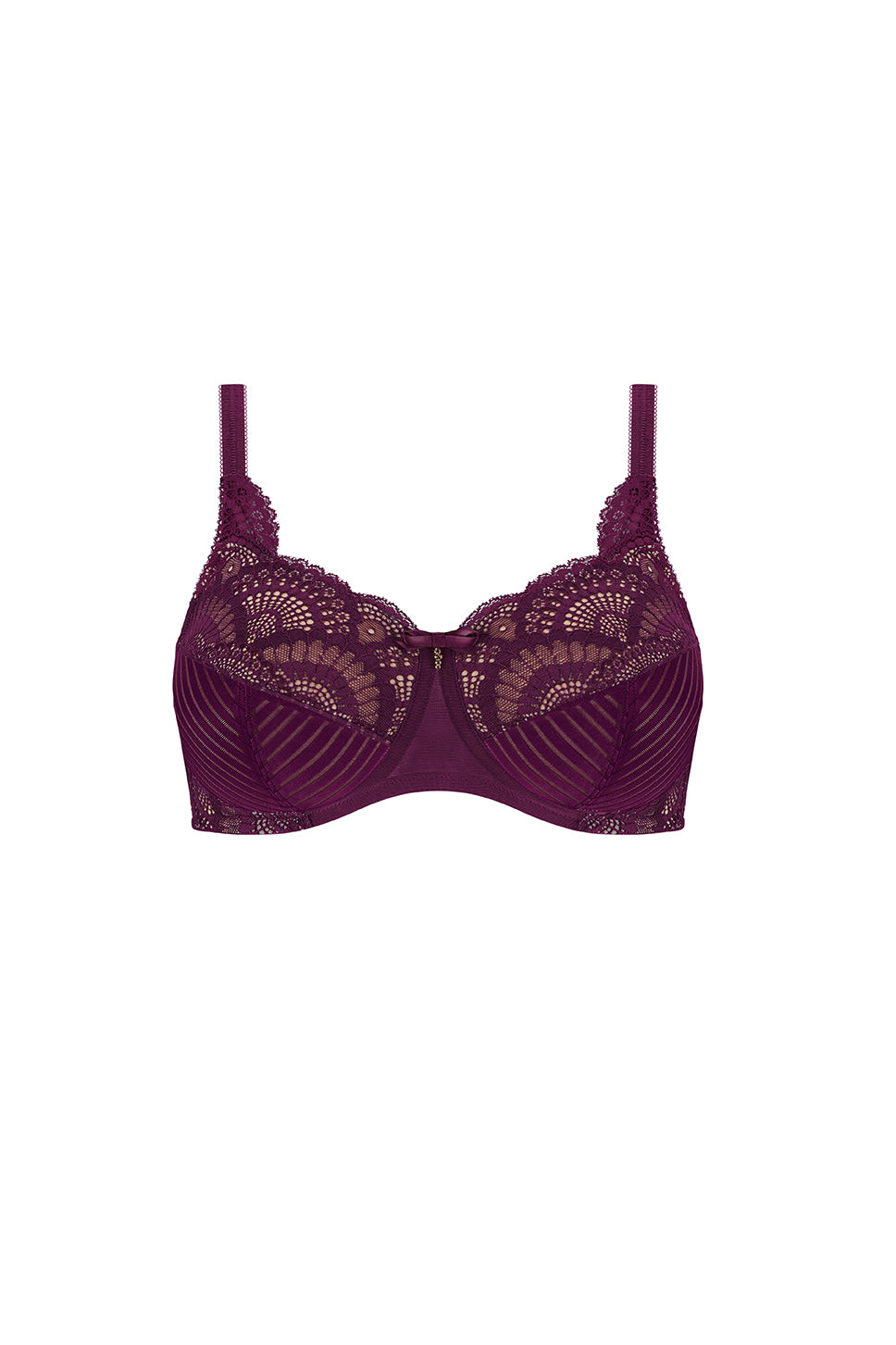 Karolina Soft Cup Mastectomy Bra - Dark Berry/Sand