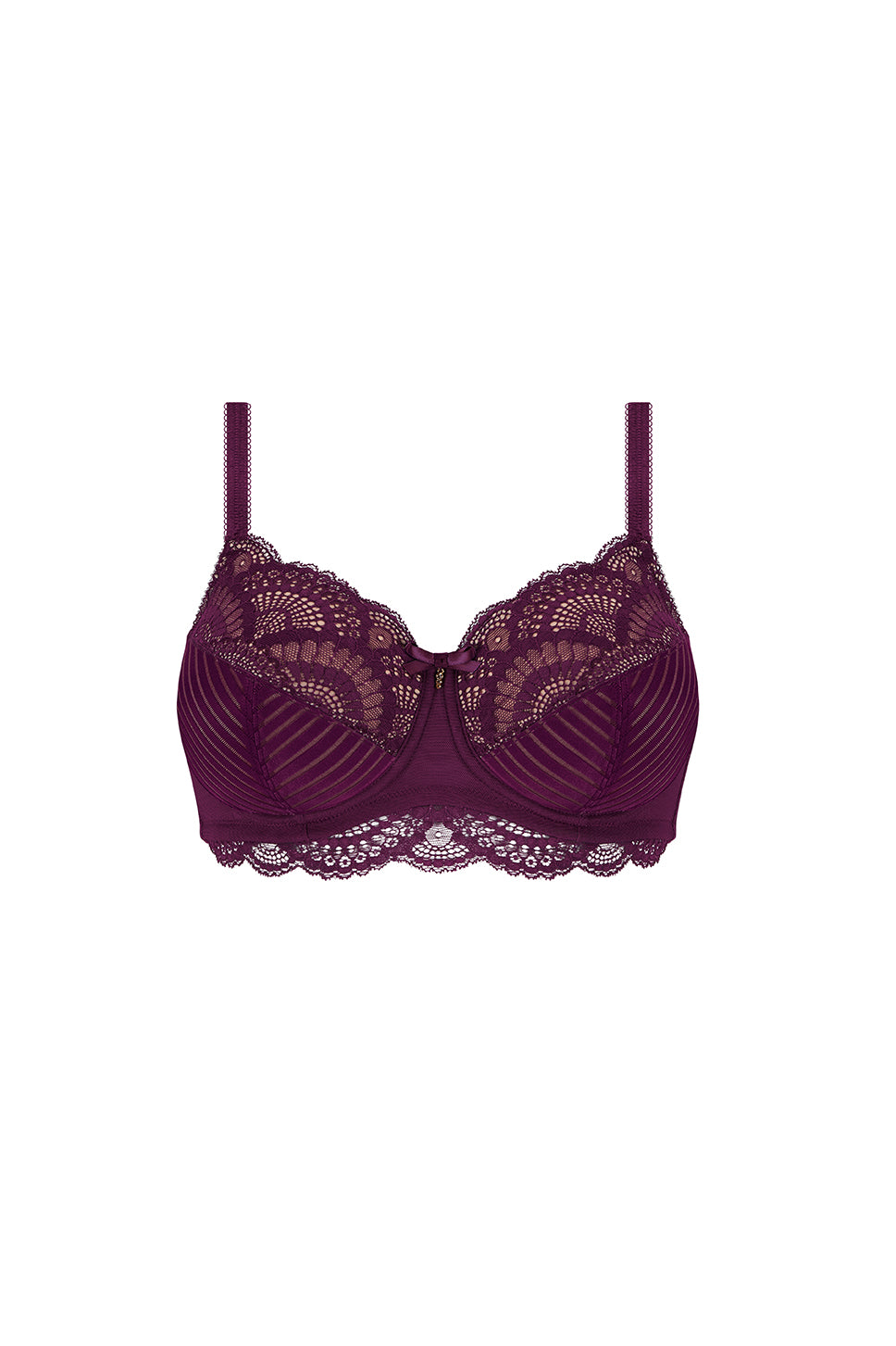 Karolina Underwire Mastectomy Bra - Dark Berry/Sand
