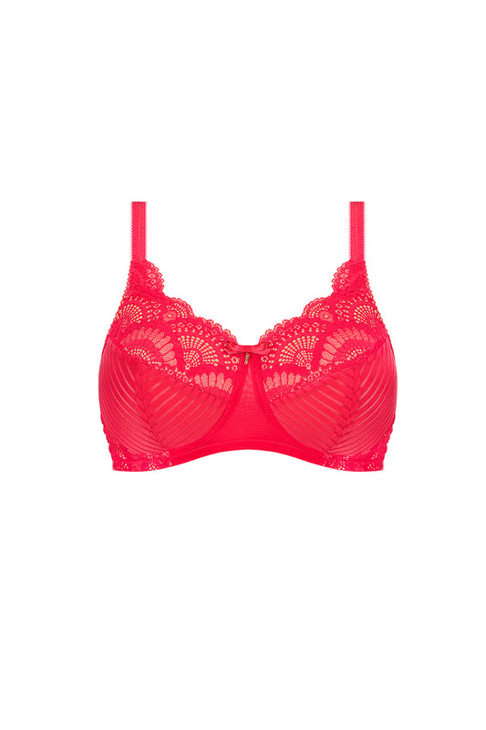 Karolina Non-Wired Padded Mastectomy Bra - Hot Pink / Sand