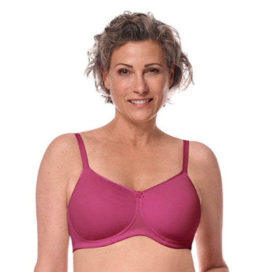 Mara Padded Wire-free Mastectomy Bra - Magenta