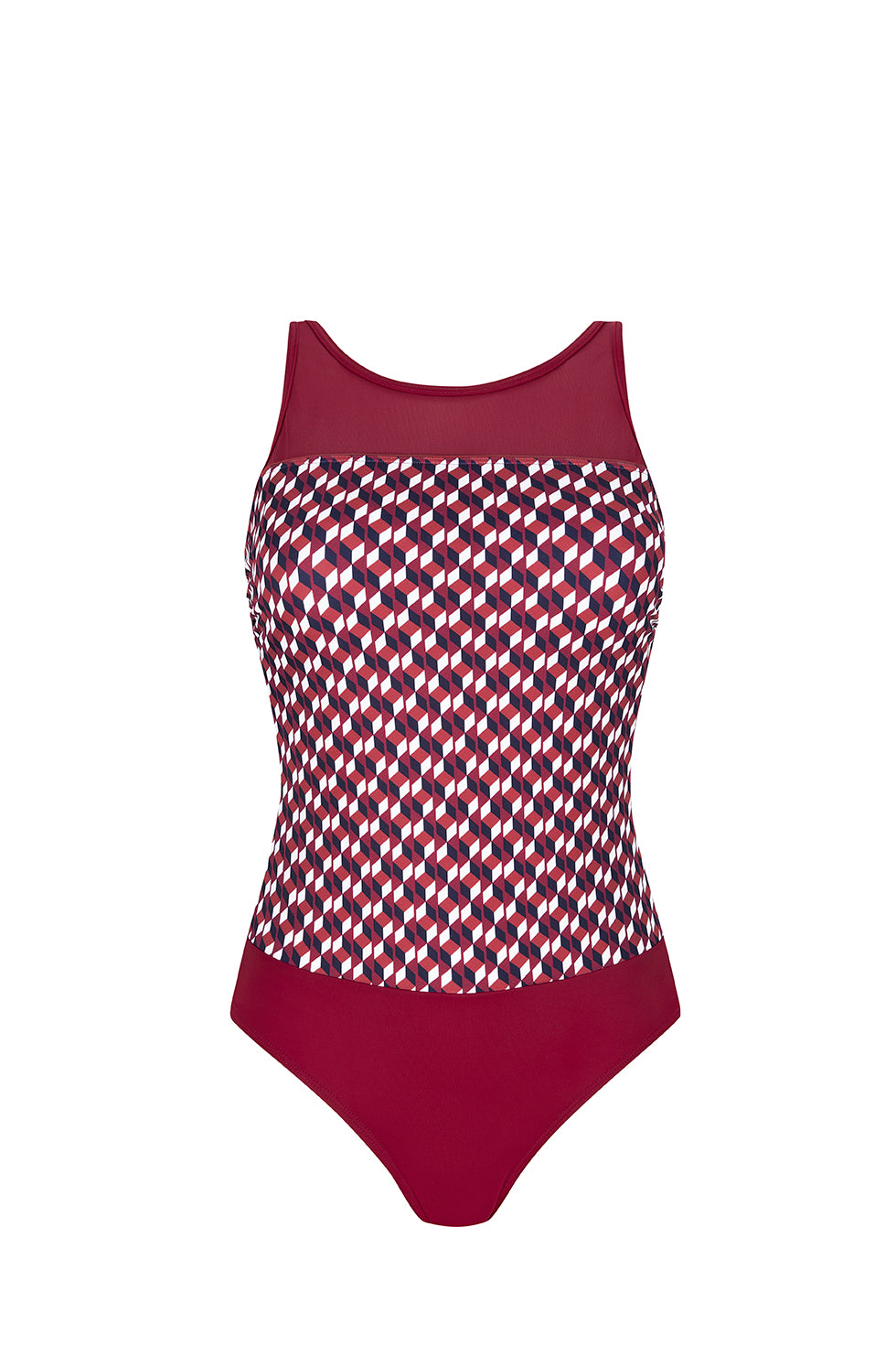 Apulia High-Neck Mastectomy Swimsuit