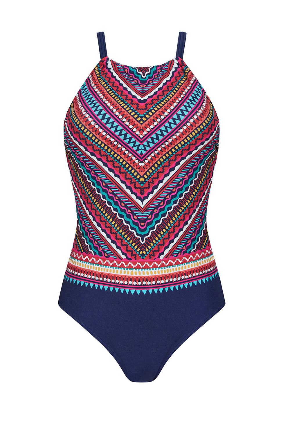 Thassos One-Piece High-Neckline Swimsuit
