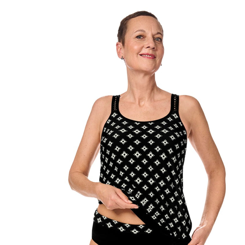 Palermo Blouson Mastectomy Swim Top