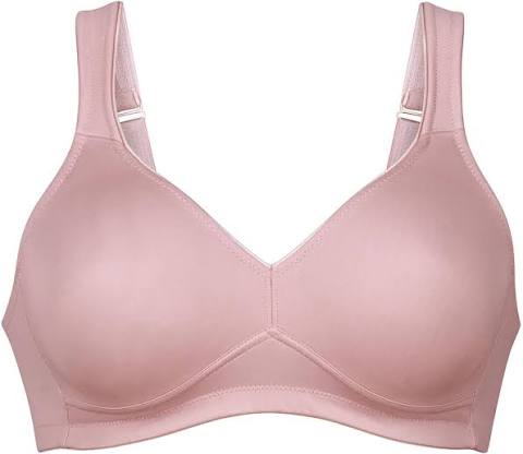 'Twin Soft' Underwired Soft-Cup Bra - Rosewood