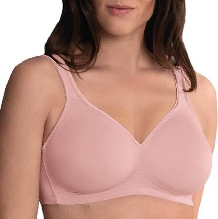 'Twin Soft' Underwired Soft-Cup Bra - Rosewood