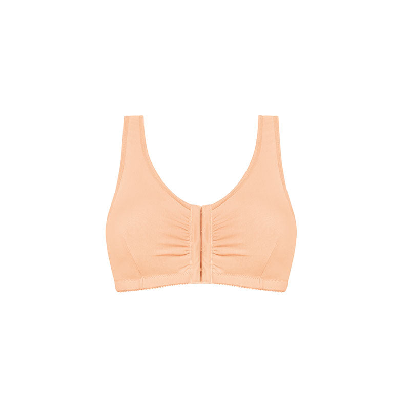 Amoena Greta WireFree Bra, Soft Cup, Front and Back Closure, Size