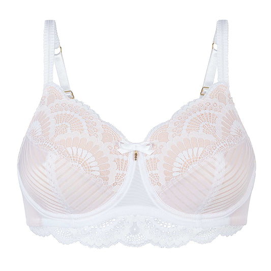 Karolina Soft Cup Wired Mastectomy Bra - White
