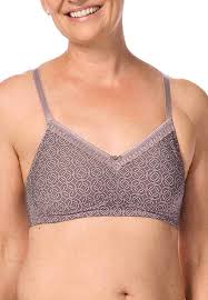 Liz Soft Cup Mastectomy Bra - Mauve/Multi