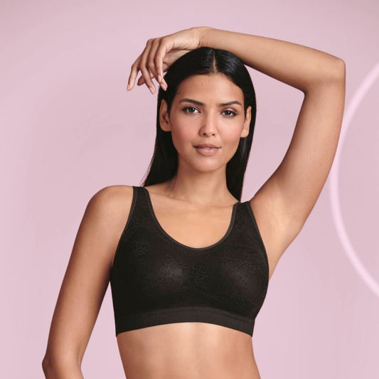Care Essential Lace Mastectomy Bralette - Black