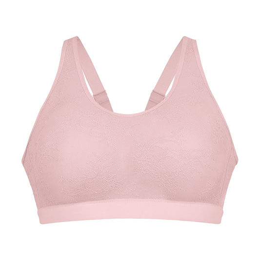 Care Essential Lace Mastectomy Bralette - Rosewood
