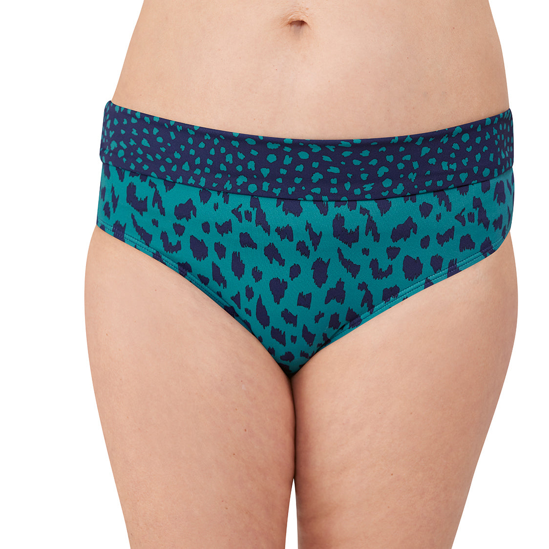 Manila High Waisted Swim Bottom - Teal