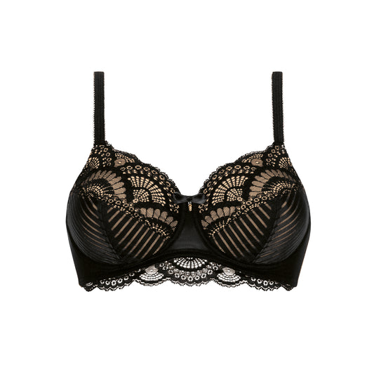 Karolina Soft Cup Wired Mastectomy Bra - Black/Sand